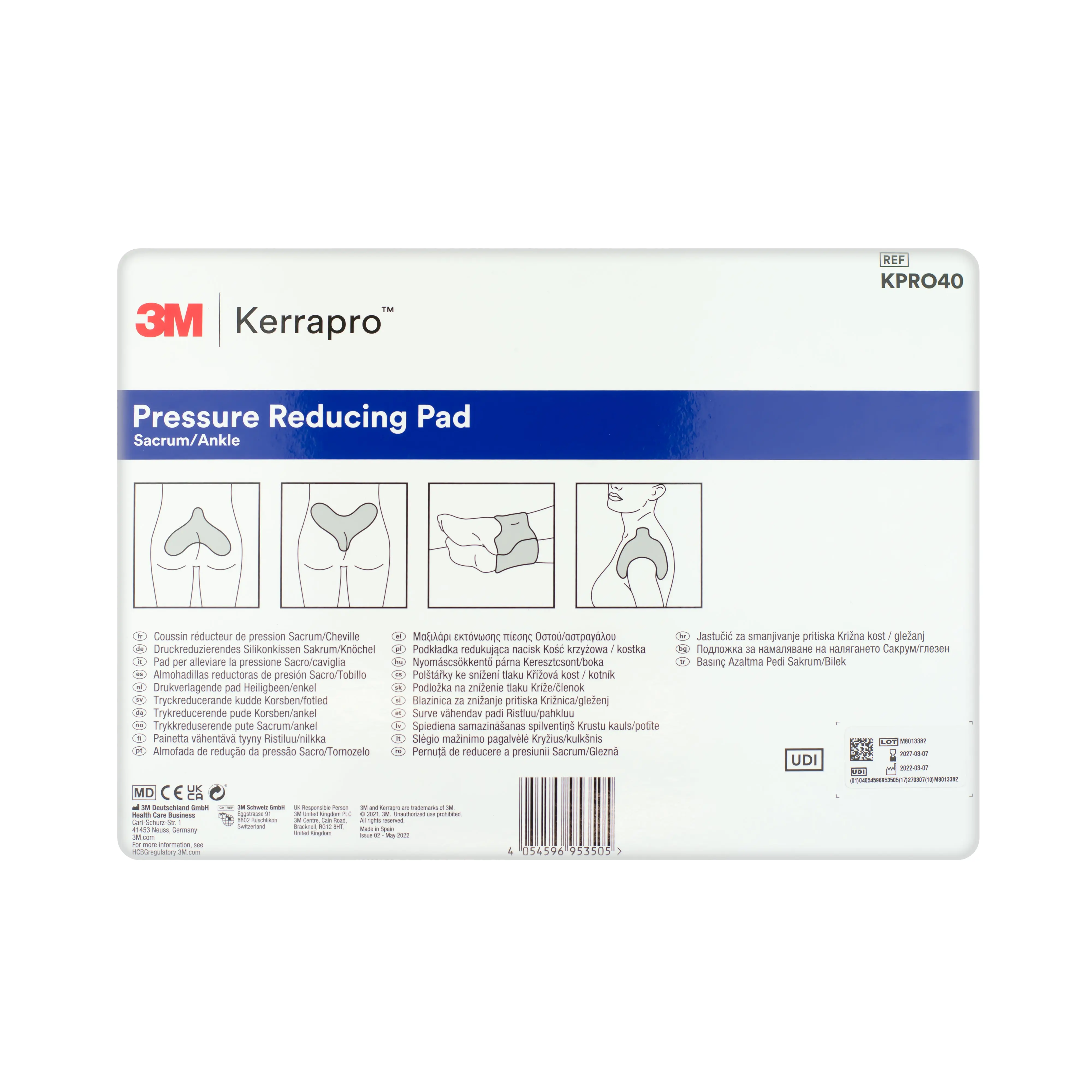 3M Kerrapro Pressure Reducing Pad (Sacrum/Ankle) (x1) - Image 3