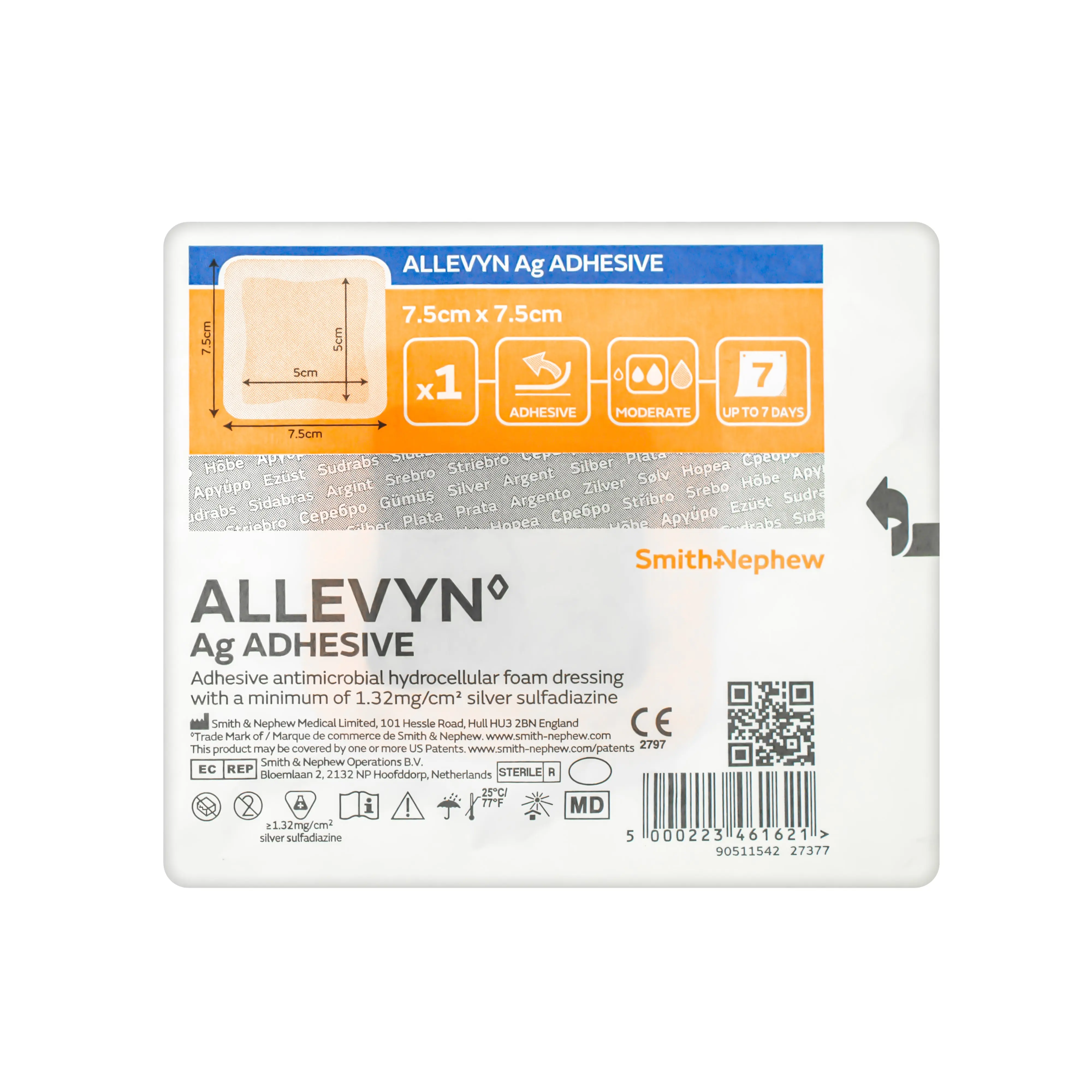 Allevyn Ag Adhesive Dressing - Strong Adhesive (Multiple Sizes) (x1 or 10) - Image 4