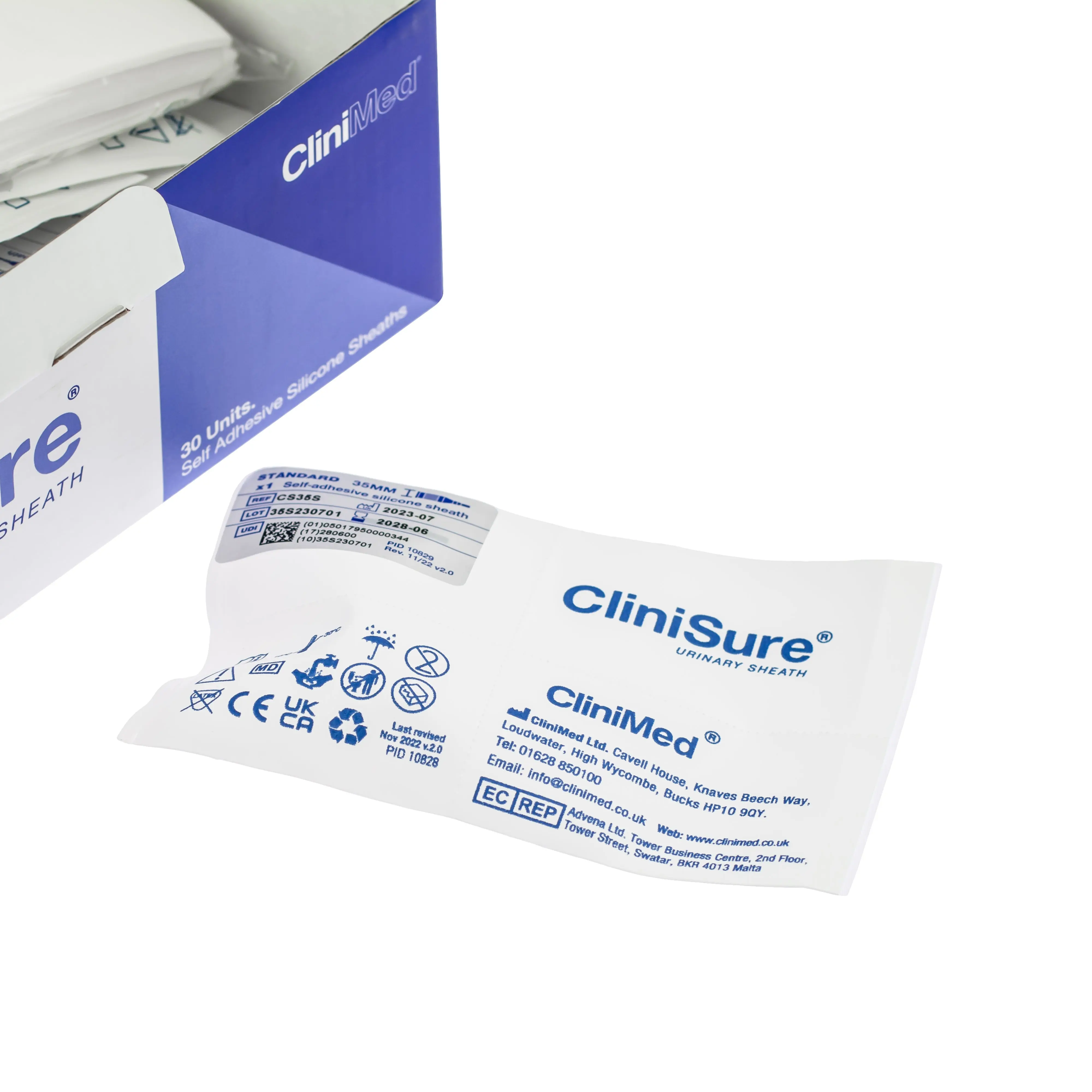 Clinisure Silicone Sheath - Self Adhesive External Catheter (x30) - Image 3