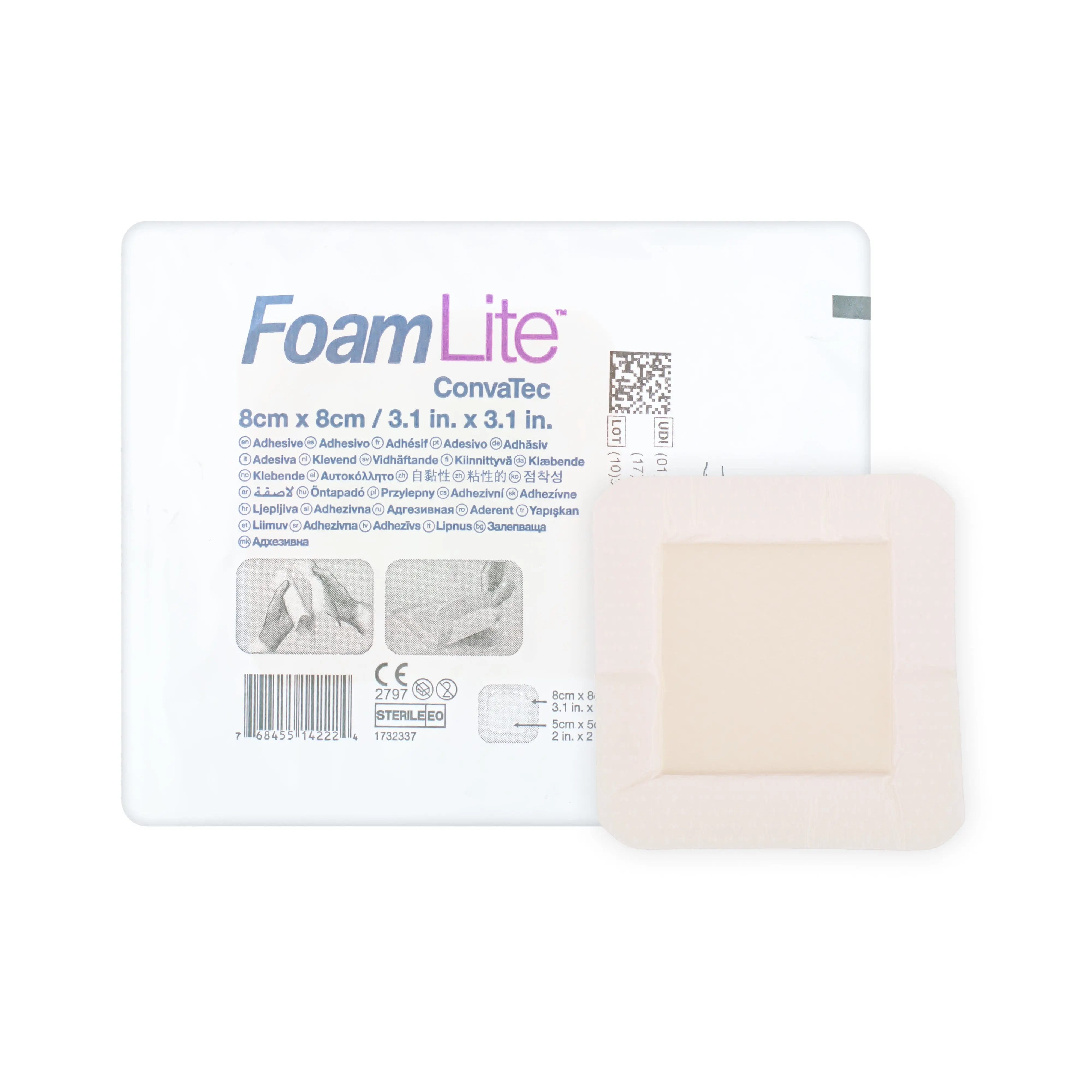 ConvaTec FoamLite Dressing - Adhesive Dressing (Multiple Sizes) (x1 or 10)