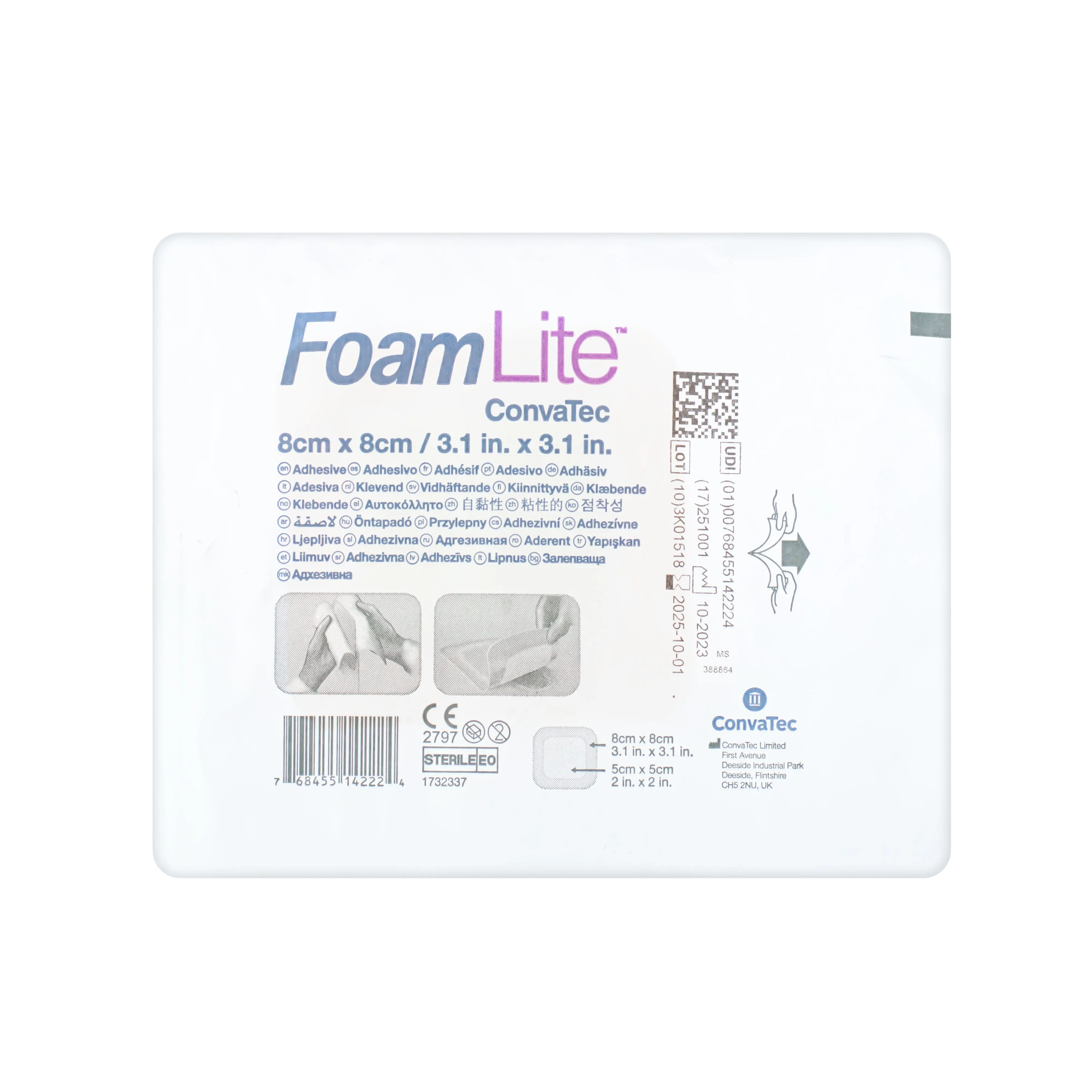 ConvaTec FoamLite Dressing - Adhesive Dressing (Multiple Sizes) (x1 or 10) - Image 3