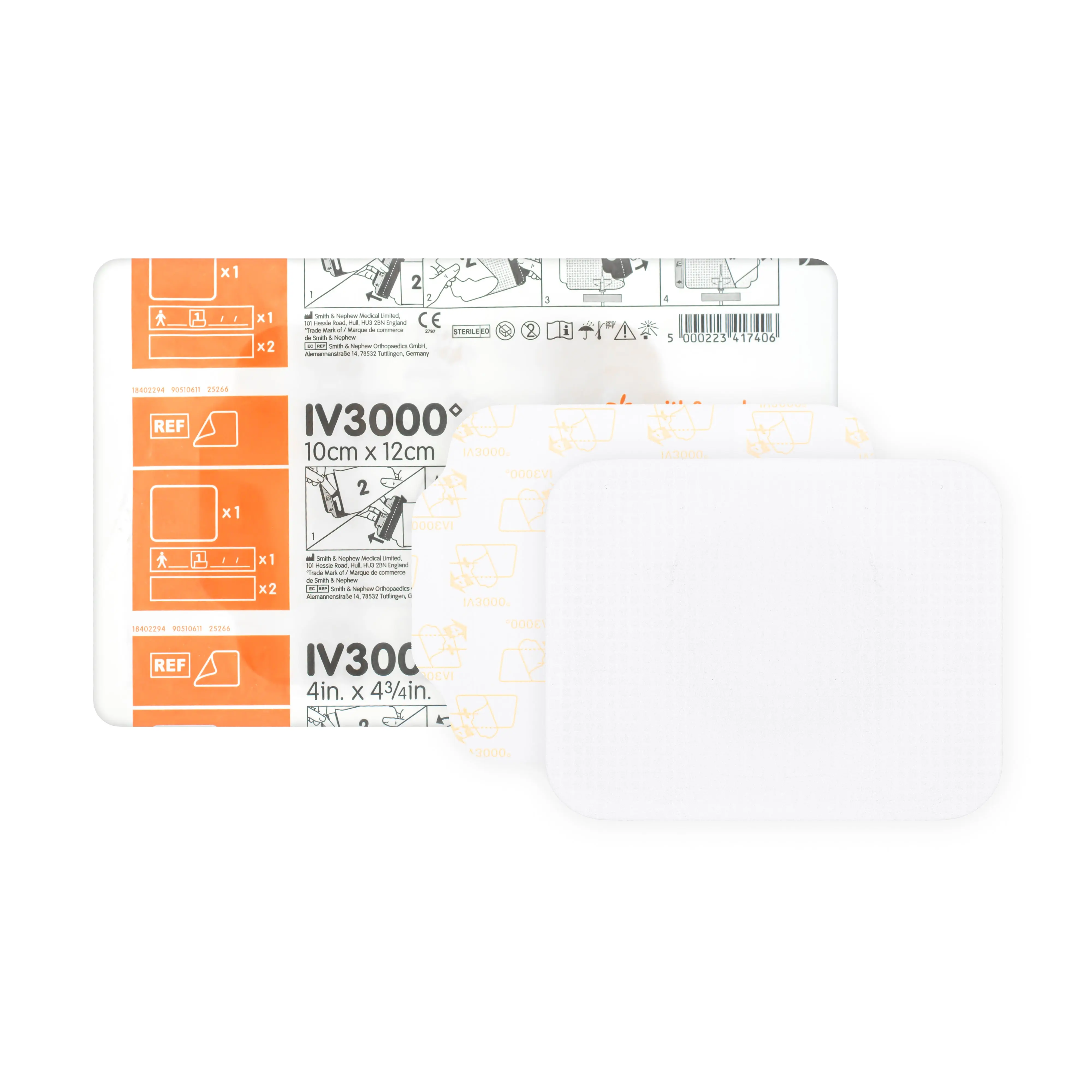 IV3000 Moisture Responsive Catheter Dressing (For Central Line Catheters) (10cm x 12cm) (x1 or 50)