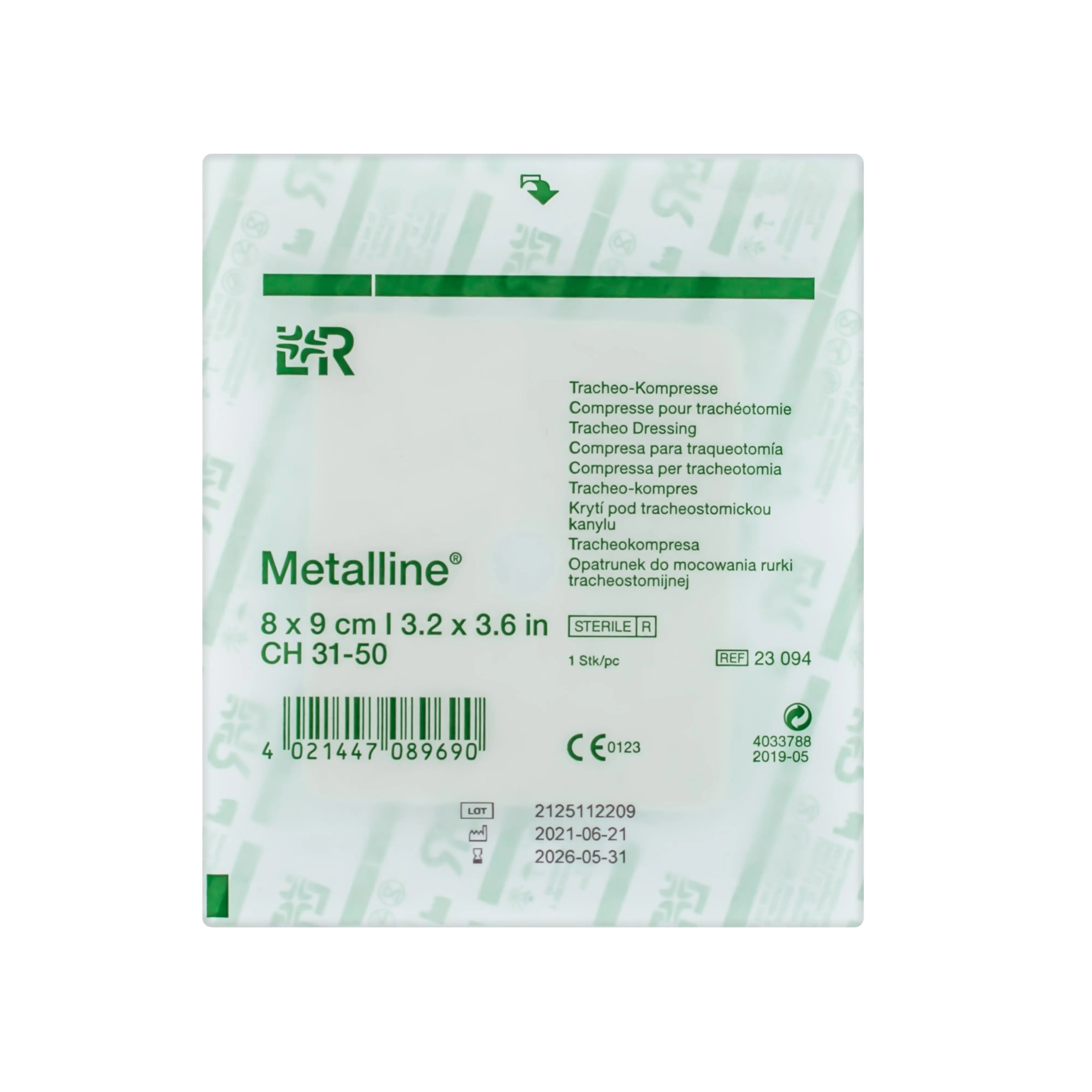 Metalline Tracheostomy Dressing (8cm x 9cm) (x1 or 50) - Image 4