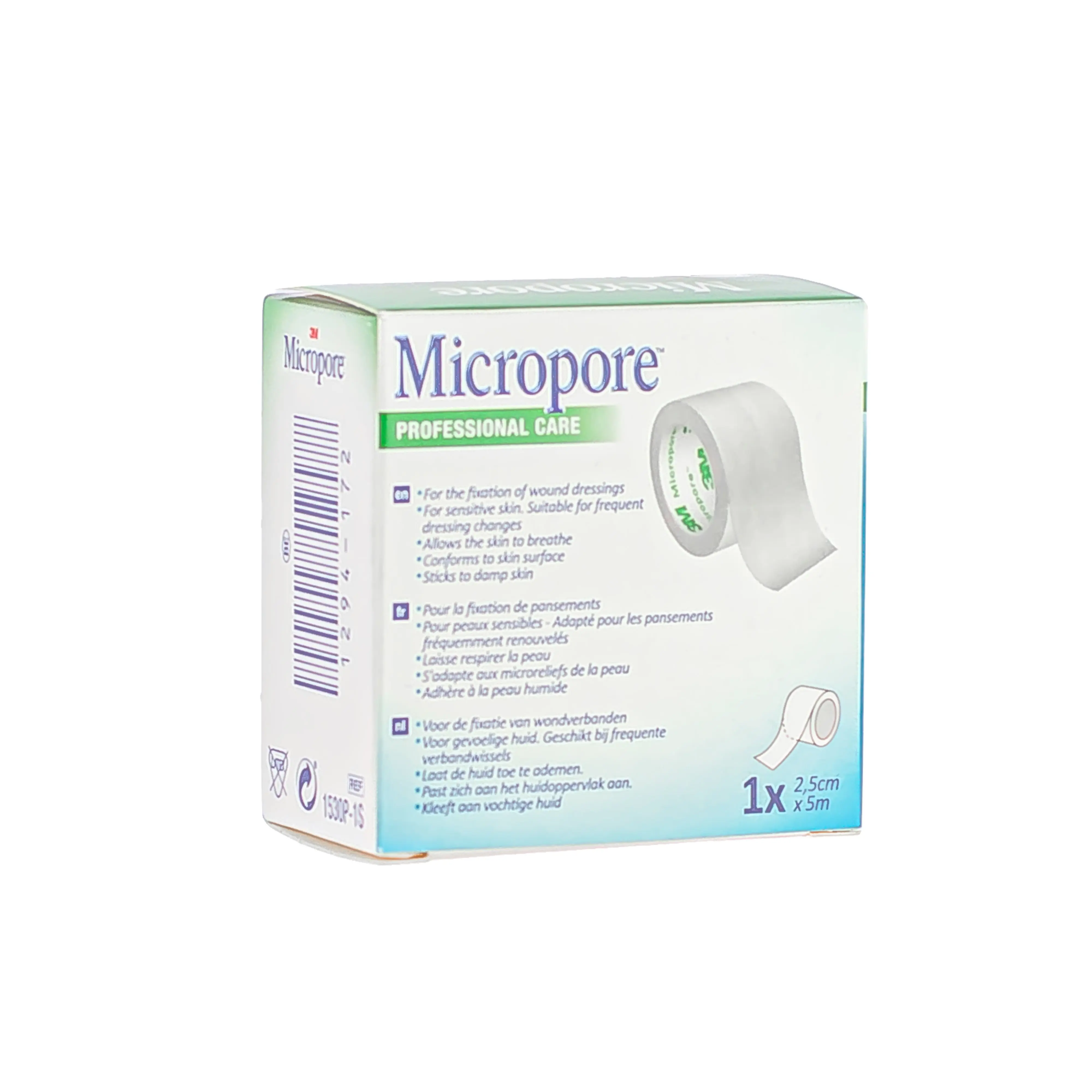 Micropore 3M - Surgical Tape (2.5cm x 5m) (x1) - Image 3