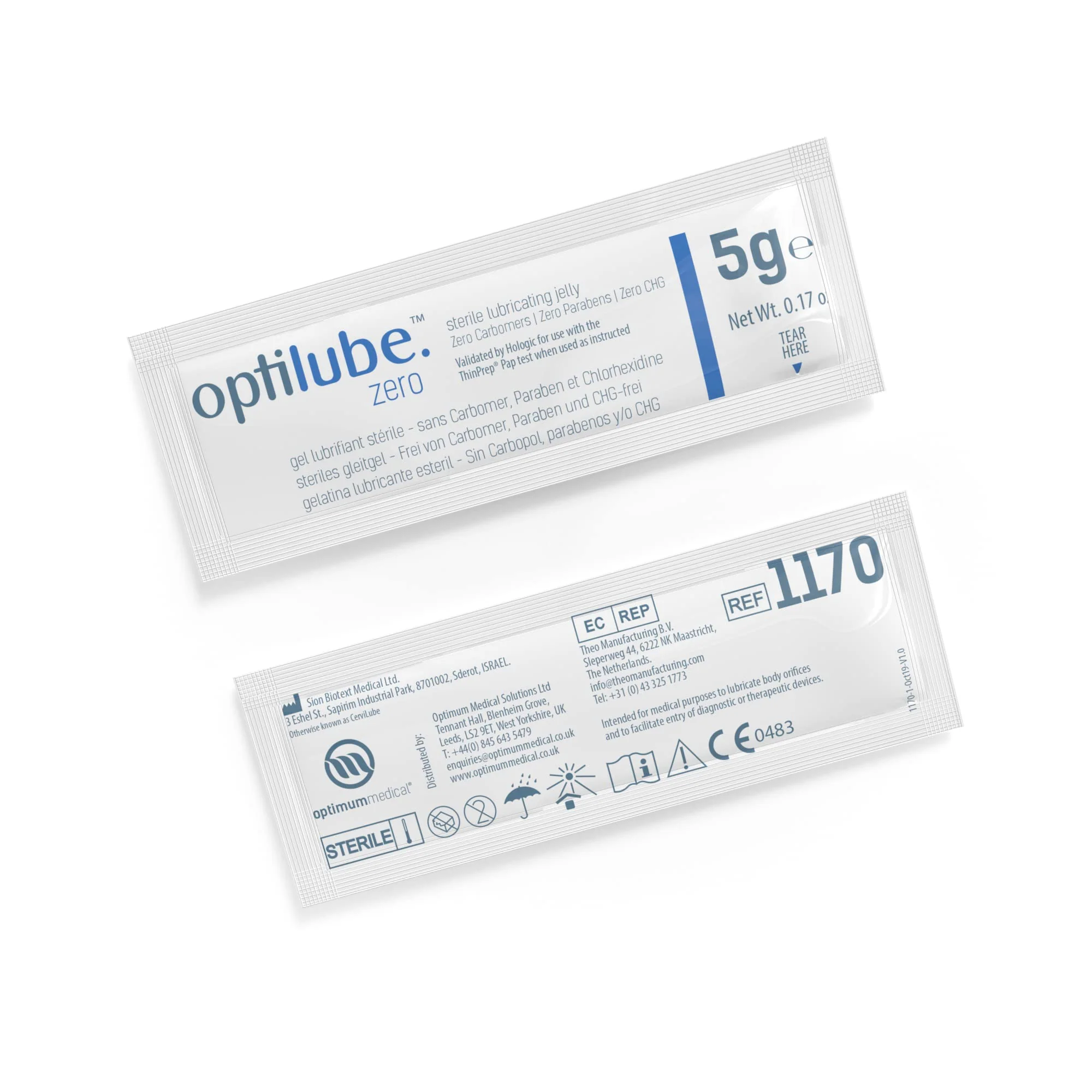 OptiLube Zero - Carbomer & Paraben Free Sterile Lubricating Jelly (5g) (x150) - Image 5