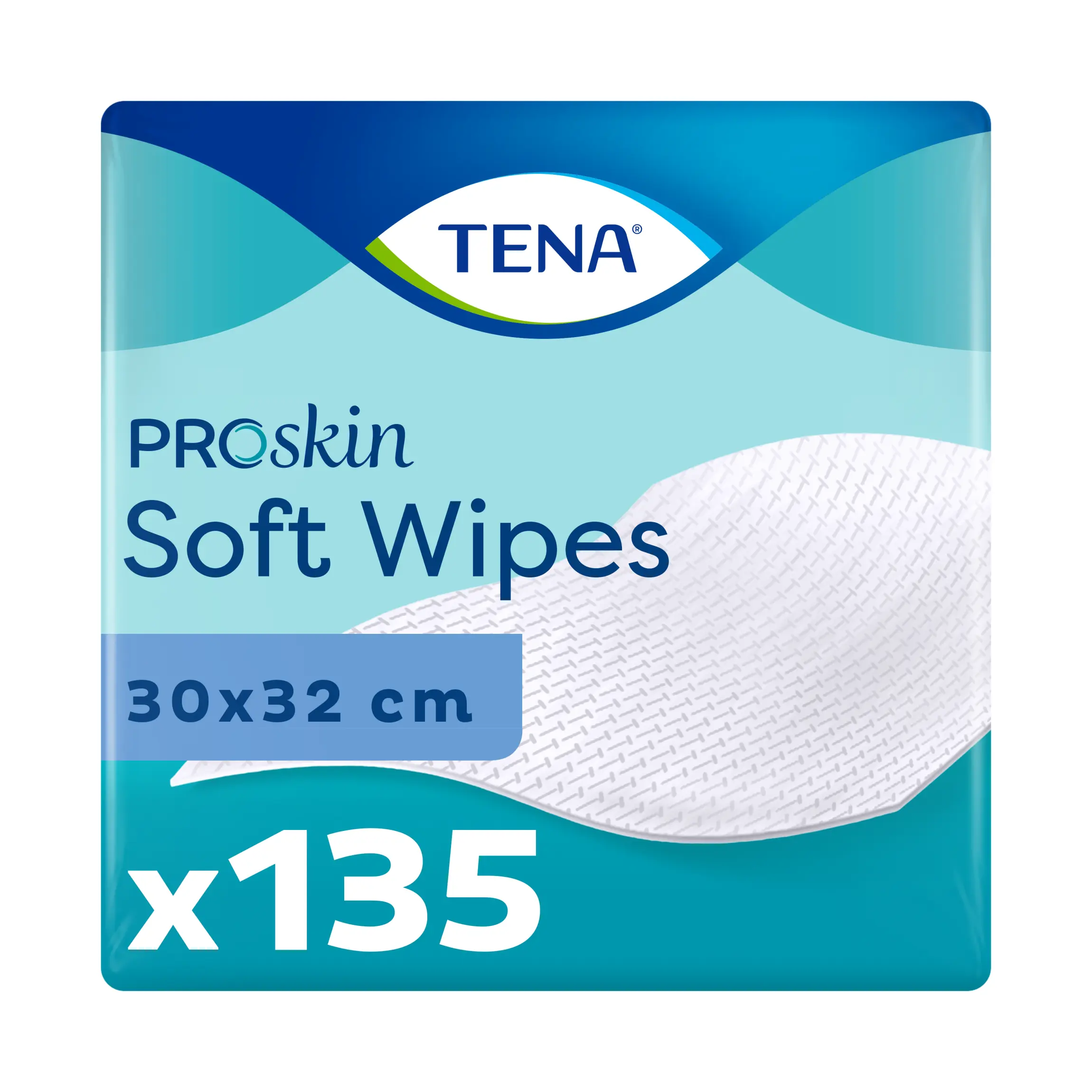 Tena Soft Dry Cleansing Wipes (x135)