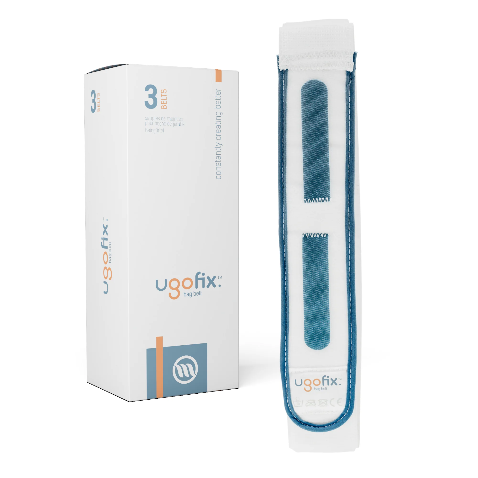 Ugo Fix Bag Belt - Catheter Leg Bag Support Strap (x3) - Image 3