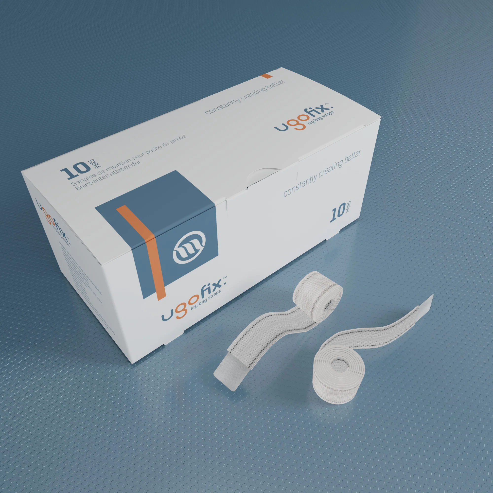 Ugo Fix Leg Bag Straps - Urine Drainage Bag Strap (x10) - Image 3