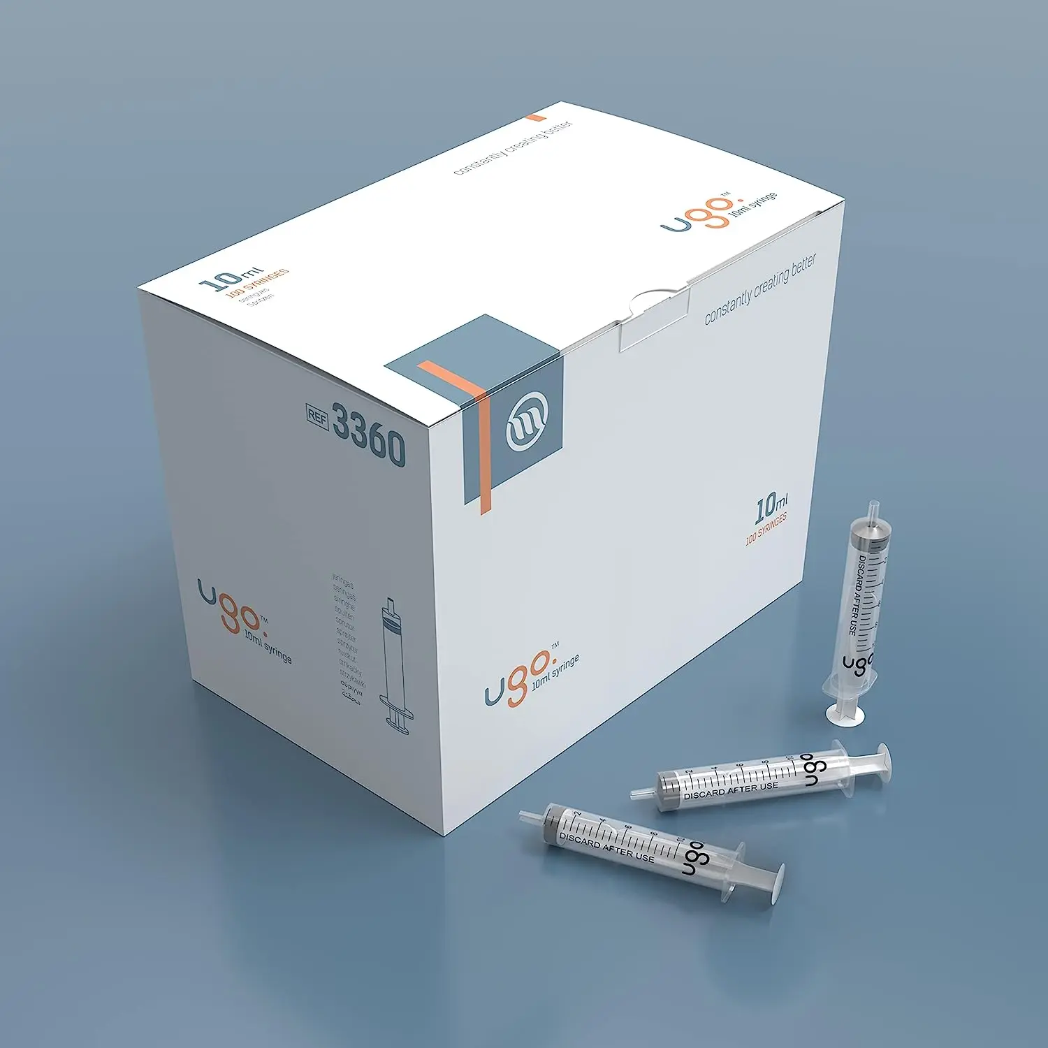 Ugo Sterile Medical Empty Syringes (10ml) (x100) - Image 2