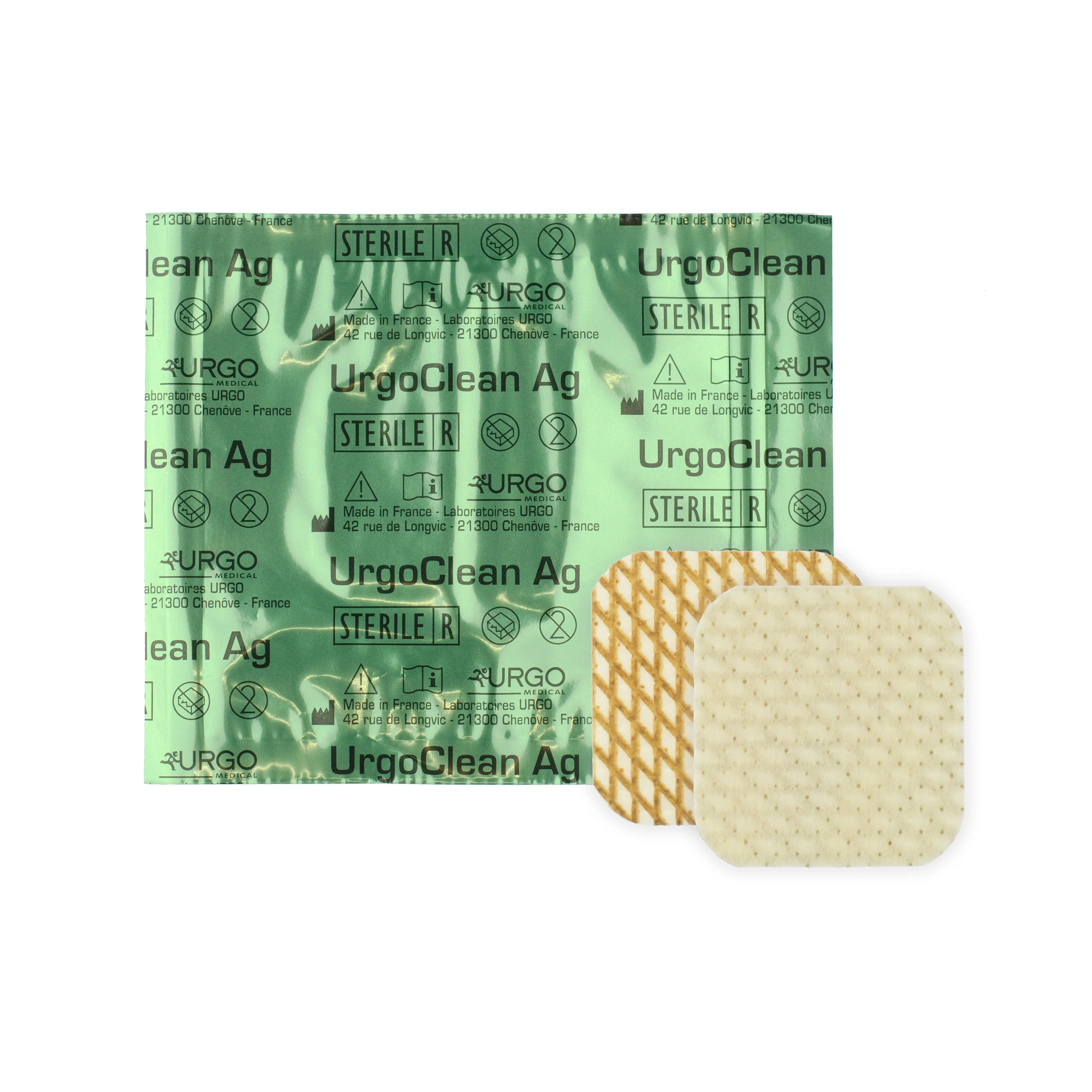 UrgoClean Ag Absorant Silver Dressing Pad (Multiple Sizes) (x1, 5 or 10)