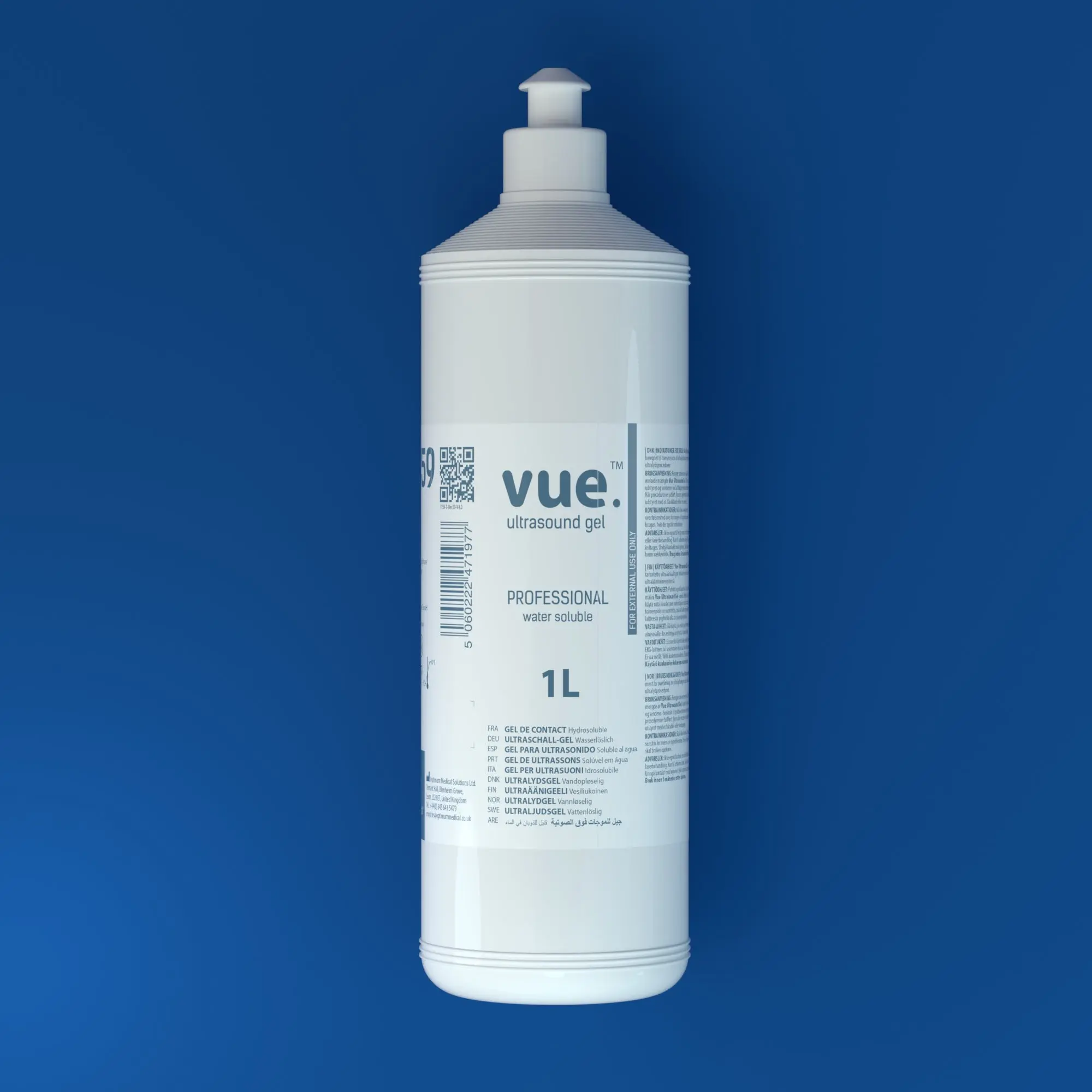 Vue Ultrasound Gel - Clear Conductive Transmission Gel (250ml or 1L) (x1) - Image 3
