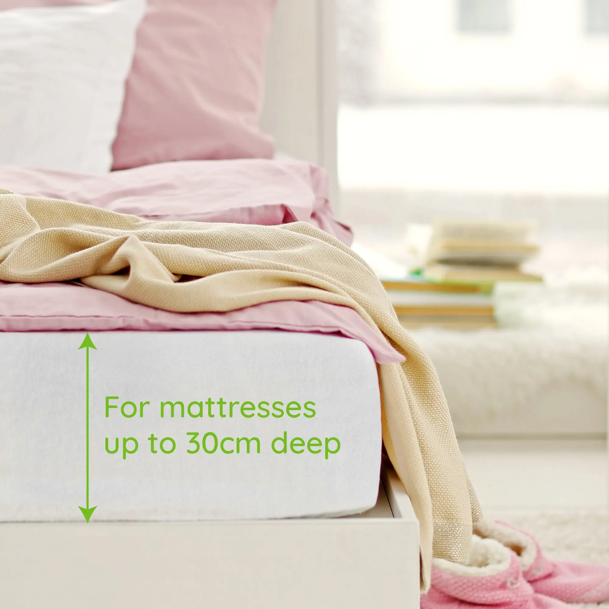 Vyne Mattress Protector - Waterproof Terry Towelling (Single, Double & King) (x1) - Image 3