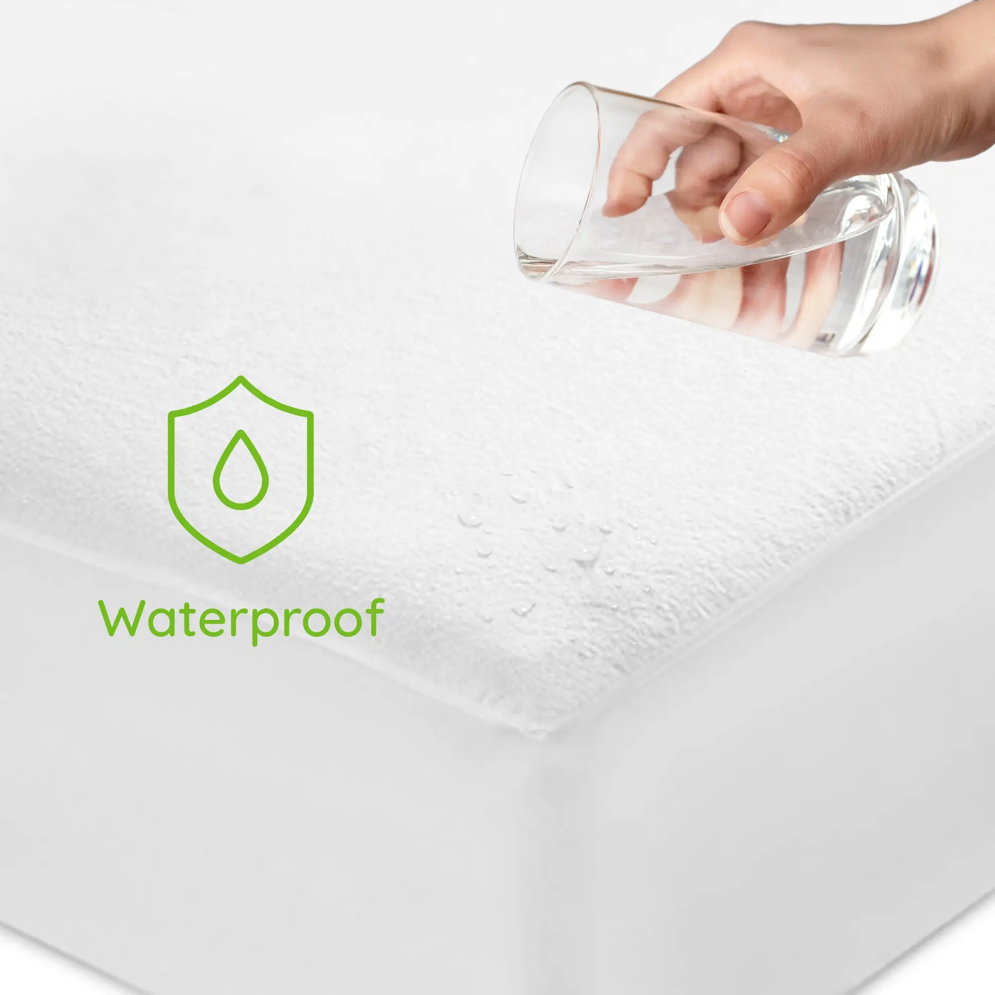 Vyne Mattress Protector - Waterproof Terry Towelling (Single, Double & King) (x1) - Image 5