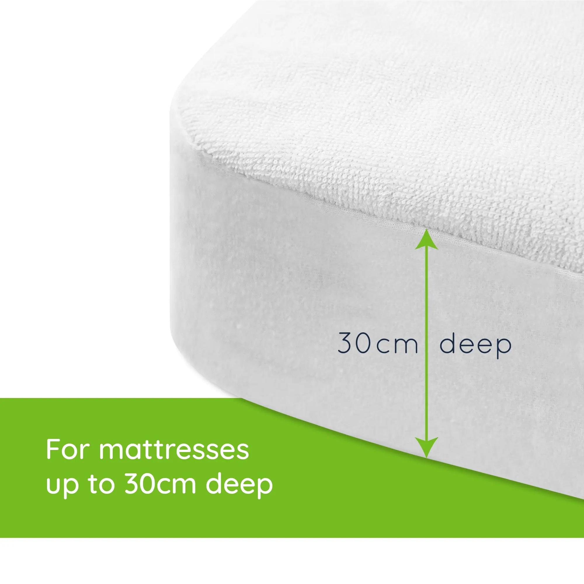 Vyne Mattress Protector - Waterproof Terry Towelling (Single, Double & King) (x1) - Image 8